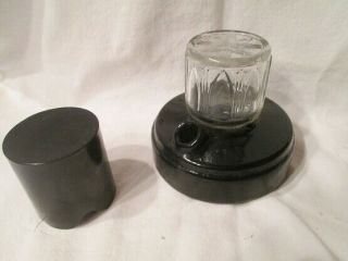 Antique Gregory Fount - O - Ink Inkwell,  Los Angeles Usa