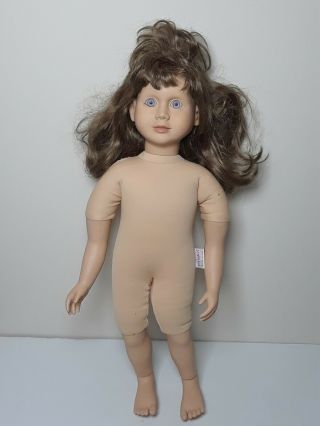 Vintage 1999 My Twinn 23 " Doll Brown Hair Purple Eyes - Needs Repairs