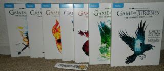 Game Of Thrones 1 - 7 Seasons Blu - Ray Limited Edition Rare Gem ✔☆mint☆✔ No Digital