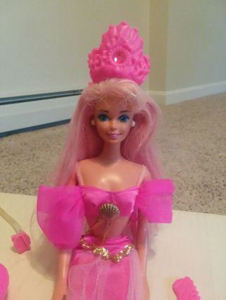 Vintage 1993 Mattel Fountain Mermaid BARBIE 10393 - Crown sprays water 2