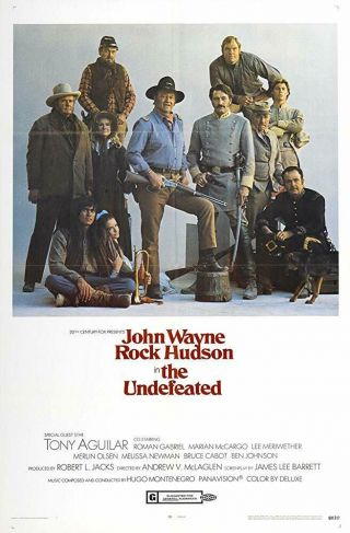 Rare 16mm Feature: The Undefeated (fuji Color) John Wayne / Rock Hudson