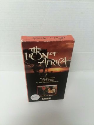 The Lion Of Africa (vhs,  1996) Rare