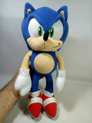 Rare Sonic The Hedgehog Large 15 " Tall Plush Doll Sega Joypolis Prize Japan Only