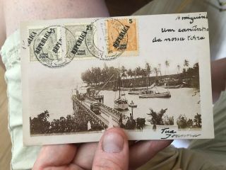 3 1913 Rare São Tomé Postal Cover Domestic (Portuguese Colonial) 3