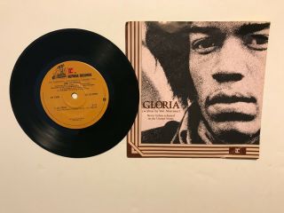 Jimi Hendrix " Gloria " Rare Single - Sided 33 - 1/3 7 " W/picture Sleeve - Nm