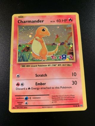 Pokemon Card Charmander 9/108 Holo Rare Generations Toys R Us Promo Lp