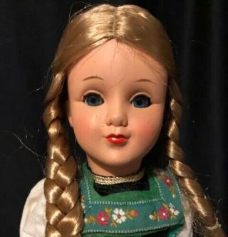 Vintage Hard Plastic H.  D.  Gura Doll Weighted Sleepy Eyes 12 " Germany Austria