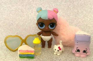 Lol Surprise Dolls Lil Sugar Ultra Rare Opposites Club 2 - 047 Glasses Euc