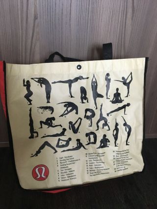 Rare Lululemon Reusable Shopping Bag Large Tote Gym Yoga