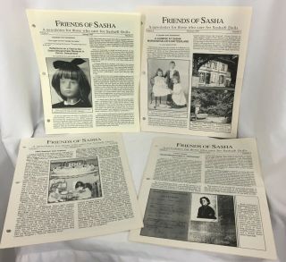 4 Friends Of Sasha Newsletters Uc Clothes Knitting Patterns Articles Paper Dolls