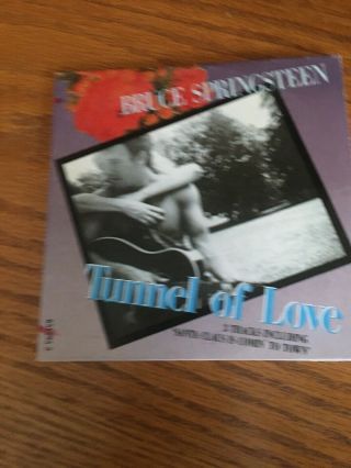 Rare Bruce Springsteen Cd Single Tunnel Of Love 3 Trax Santa Claus Is Comin To