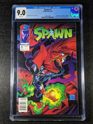 Spawn 1 Newsstand Variant Cgc Graded 9.  0 Great Rare Find
