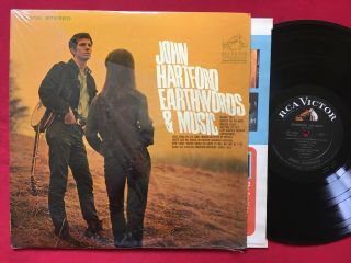 John Hartford Earthwords & Music Lp (1967) Rare Bluegrass Rca Lsp - 3796 Stereo