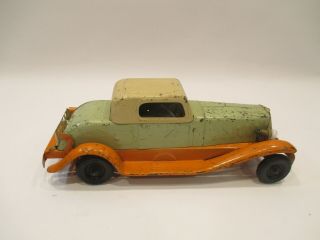 Antique 1932 Girard Pierce Arrow Pressed Steel Windup Toy Car 