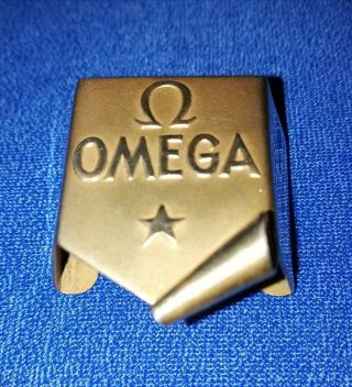 Vintage Old Antique Very Rare Omega Watches Bronze Advertising