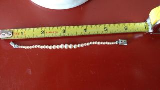 Vintage Graduated Pearl Doll Necklace For Miss Revlon,  18 - 21 " Cissy,  M.  Alexander