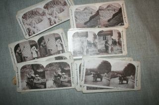 47 Antique Stereoscope Viewing Cards,  Cosmopolitian Series