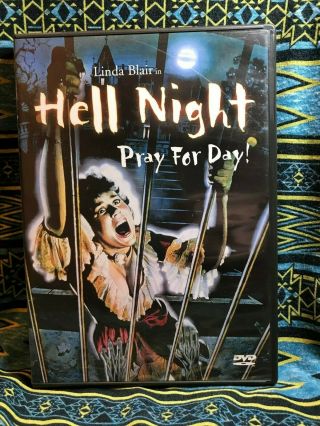 Hell Night Dvd Rare Oop Linda Blair Horror Halloween Anchor Bay Collector