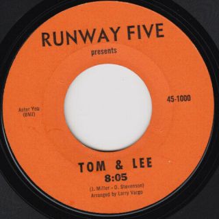 Tom & Lee 8:05 / Think Of Me Rare Obscure Us Folk Rock 45 California Moby Grape