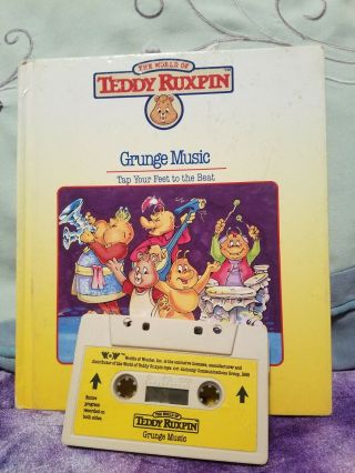 Vintage Teddy Ruxpin Book And Tape Grunge Music
