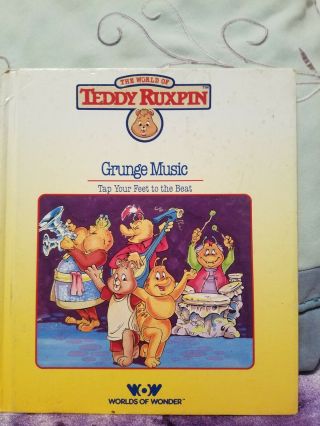 Vintage Teddy Ruxpin Book and Tape Grunge Music 2