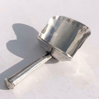 George Iii Georgian Silver Tea Caddy Spoon / Shovel Hm 1812 Joseph Willmore