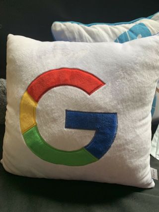 Rare Collectible Google Promo Pillow Extra Soft