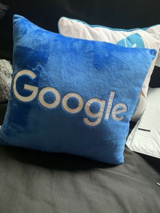 Rare Collectible Google Promo Pillow Extra Soft 2