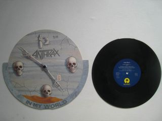 Rare Anthrax In My World / Keep It In The Family 10 " Uk Pic Sleeve Single 1990