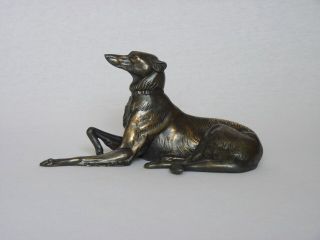 Vintage French Art Deco Bolzoi Dog Statuette From The 1930s