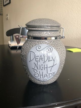 Nightmare Before Christmas Cookie Jar Deadly Nightshade Rare 2006 Disney