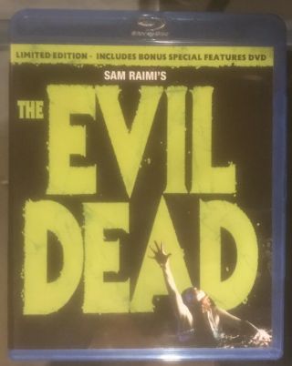 Evil Dead Bluray Bonus Dvd Limited Edition Anchor Bay Rare Oop