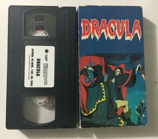 Rare Dracula Vhs Vestron Video Horror 80 
