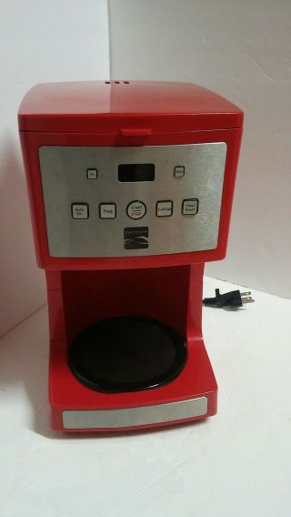 Kenmore Rare Red Red 12 Cup Programmable Coffee Maker Modelo 100.  04603110