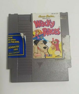 Wacky Races Nes (nintendo Entertainment System,  1992) Nes Rare Authentic