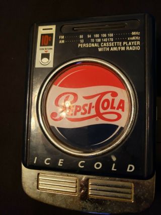 Cassette Player Pepsi Cola Ice Cold 1997 Vintage Rare