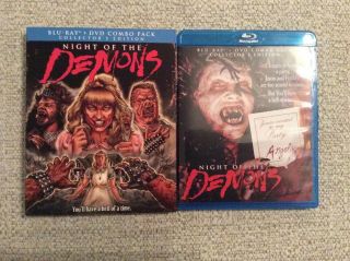 Night Of The Demons Blu - Ray Dvd & Rare Slipcover Scream Factory Horror Collector