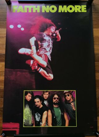 Faith No More The Real Thing (live Shot) Rare Promo Poster 1989