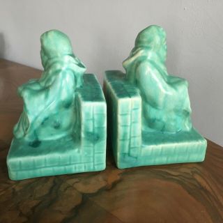 Rare Art Deco Shorter & Sons Seated Arab Bookends - Clarice Cliff Int.