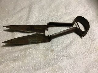 Vintage Antique Hand Tool Farm 12” Hercules Sheep Shears Cutters Clippers