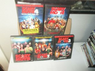 Scary Movie 1 2 3 4 & 5 Rare Horror Comedy Dvd Set (5 Disc) Snoop Dog Shaq