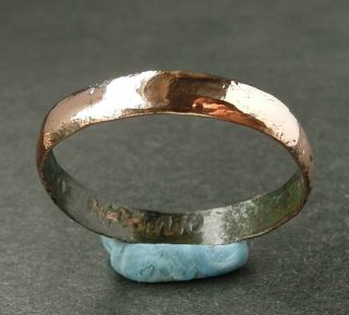 A Medieval Bronze Wedding Ring - Wearable