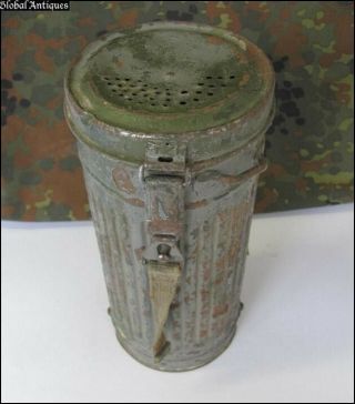 Wwii German Decontamination Gas Mask Canister Rare