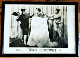 Fernandel / Hand - Signed Photo / Rare Autograph / The Dressmaker / French Artist