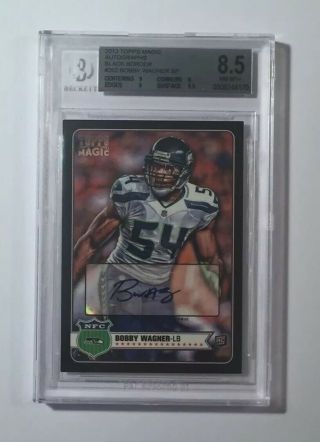 Very Rare 2012 Topps Magic Bobby Wagner Black Border Rookie Autograph /5