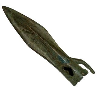 Rare - Alexander The Great Military Bronze Hooked Arrowhead Circa 300 Bc