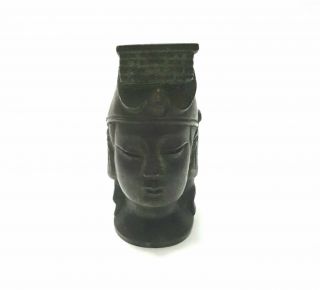 Antique Chinese Bronze Buddha Head