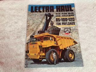 Rare 1960s Lectra Haul Unit Rig Truck Dealer Sales Brochure
