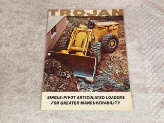 Rare 1960s Yale Eaton Trojan Loader Tractors Dealer Brochure