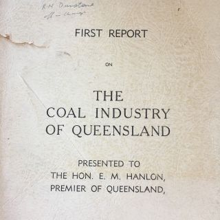 Rare THE COAL INDUSTRY OF QUEENSLAND 1949 BY DUFFRYN 68 SURVEY PLATE - Australia 2
